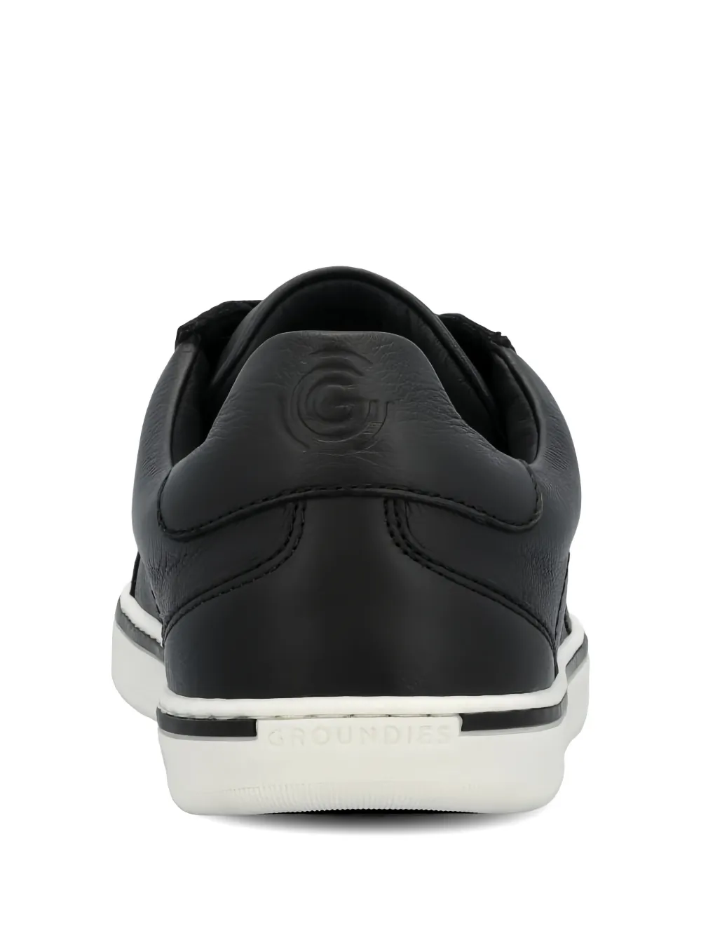 GROUNDS Galaxy leren sneakers Zwart