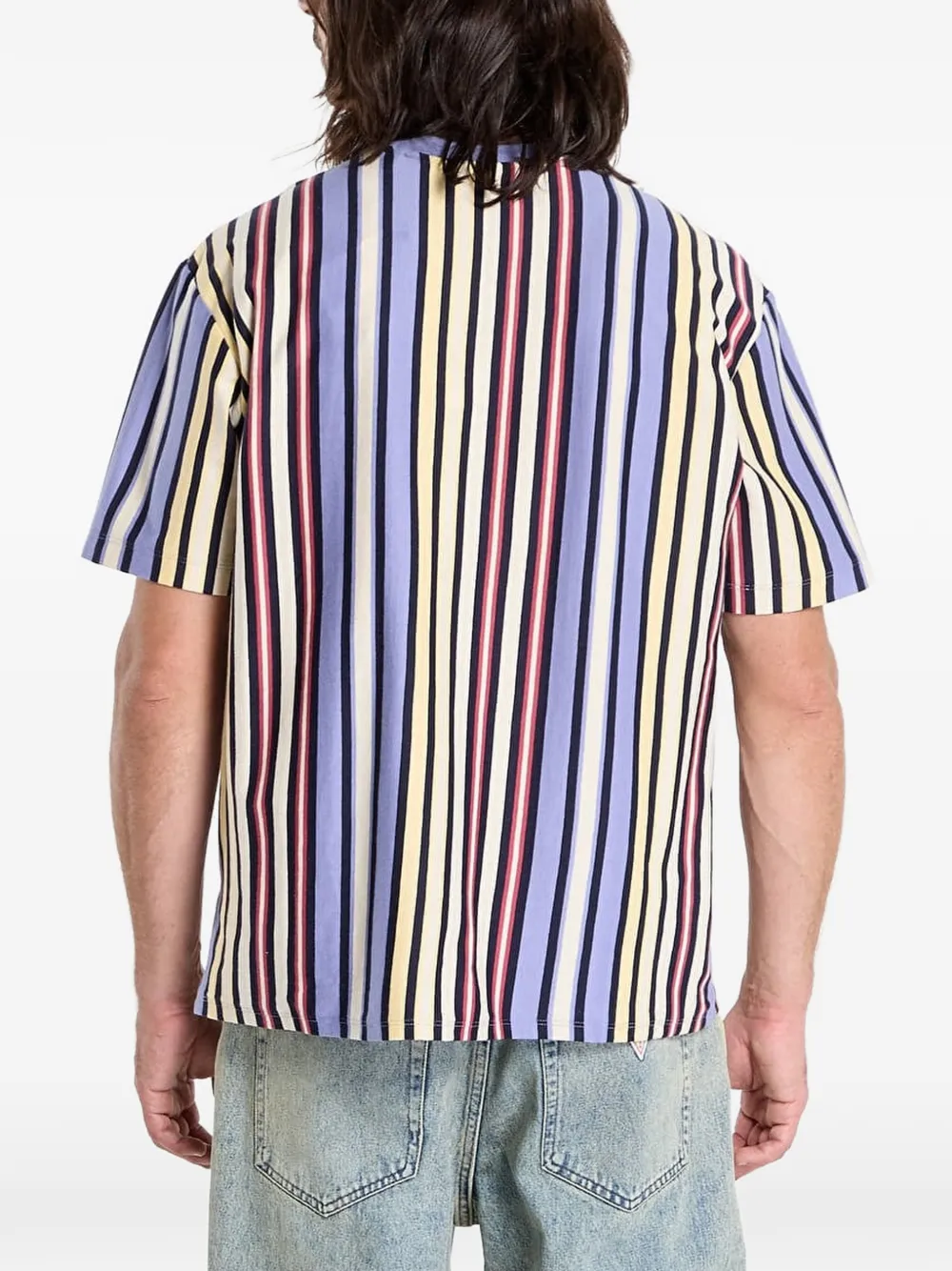 GUESS USA Gestreept T-shirt Paars