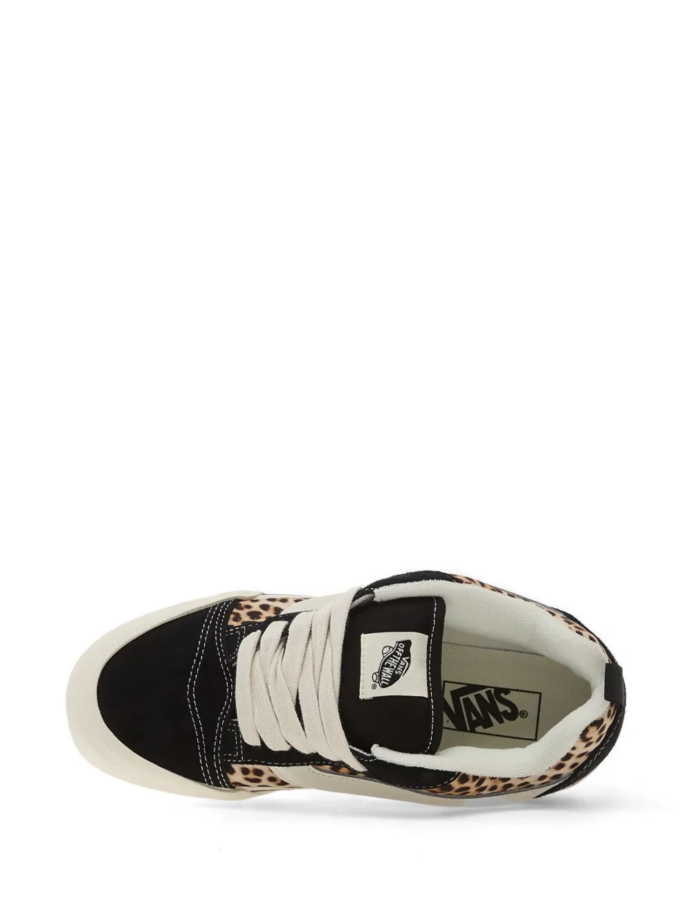 Vans Knu Skool sneakers met luipaardprint Zwart