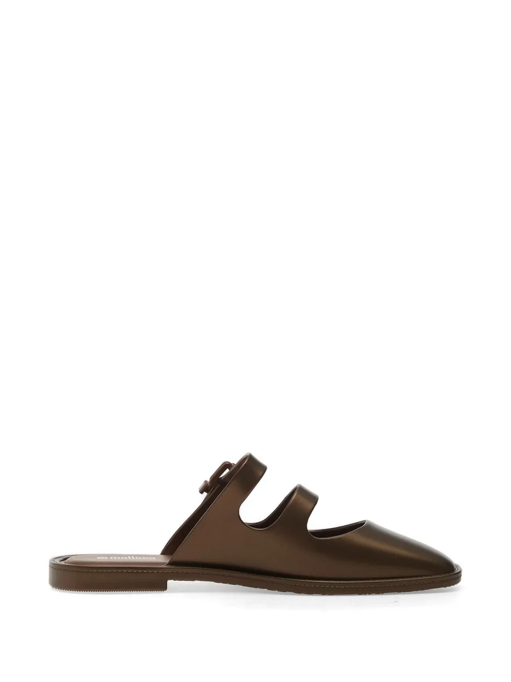 Melissa Anastasia Pointed-toe Slides In Brown