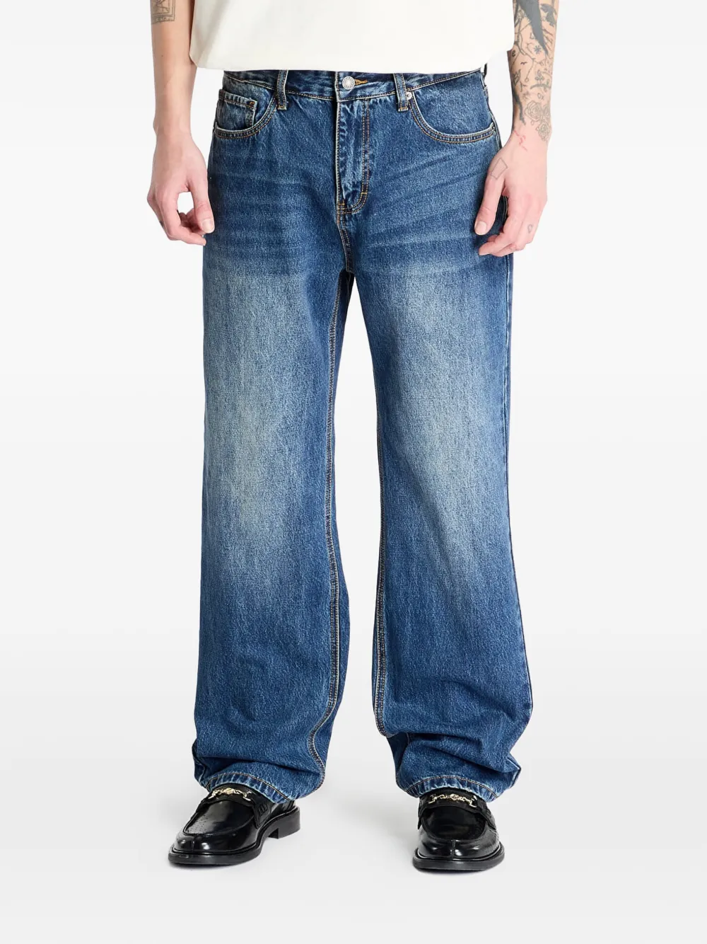 GUESS USA belt-loops jeans - Blu