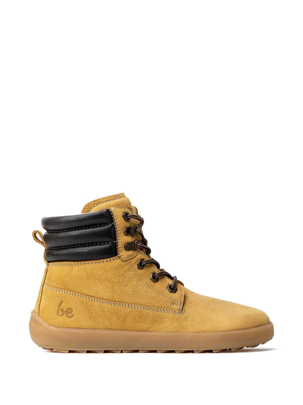 Be Lenka Nevada Neo Lace-up Padded-collar Ankle Boots In Yellow