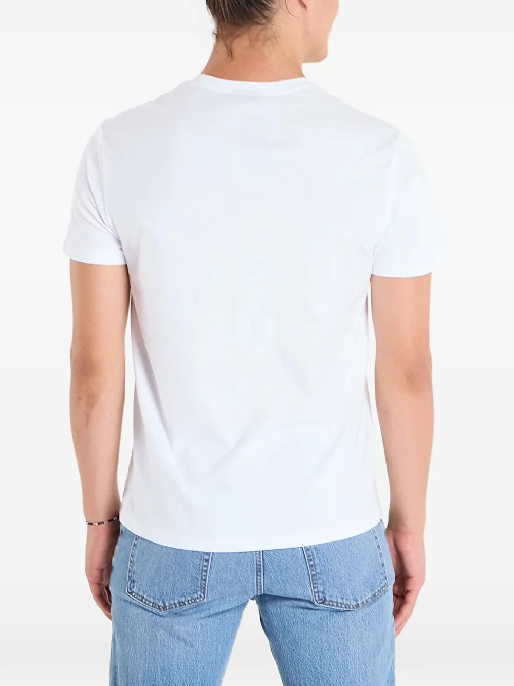 Ea7 Logo-print T-shirt In White