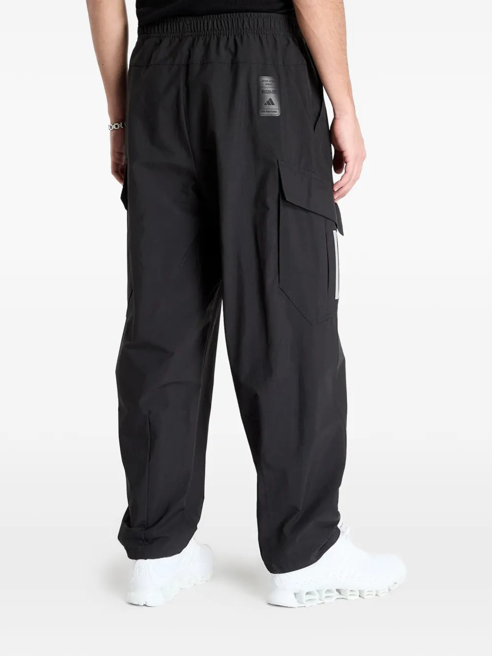 adidas x Mercedes Amg Petronas Formula One Team cargo broek met 3 strepen Zwart