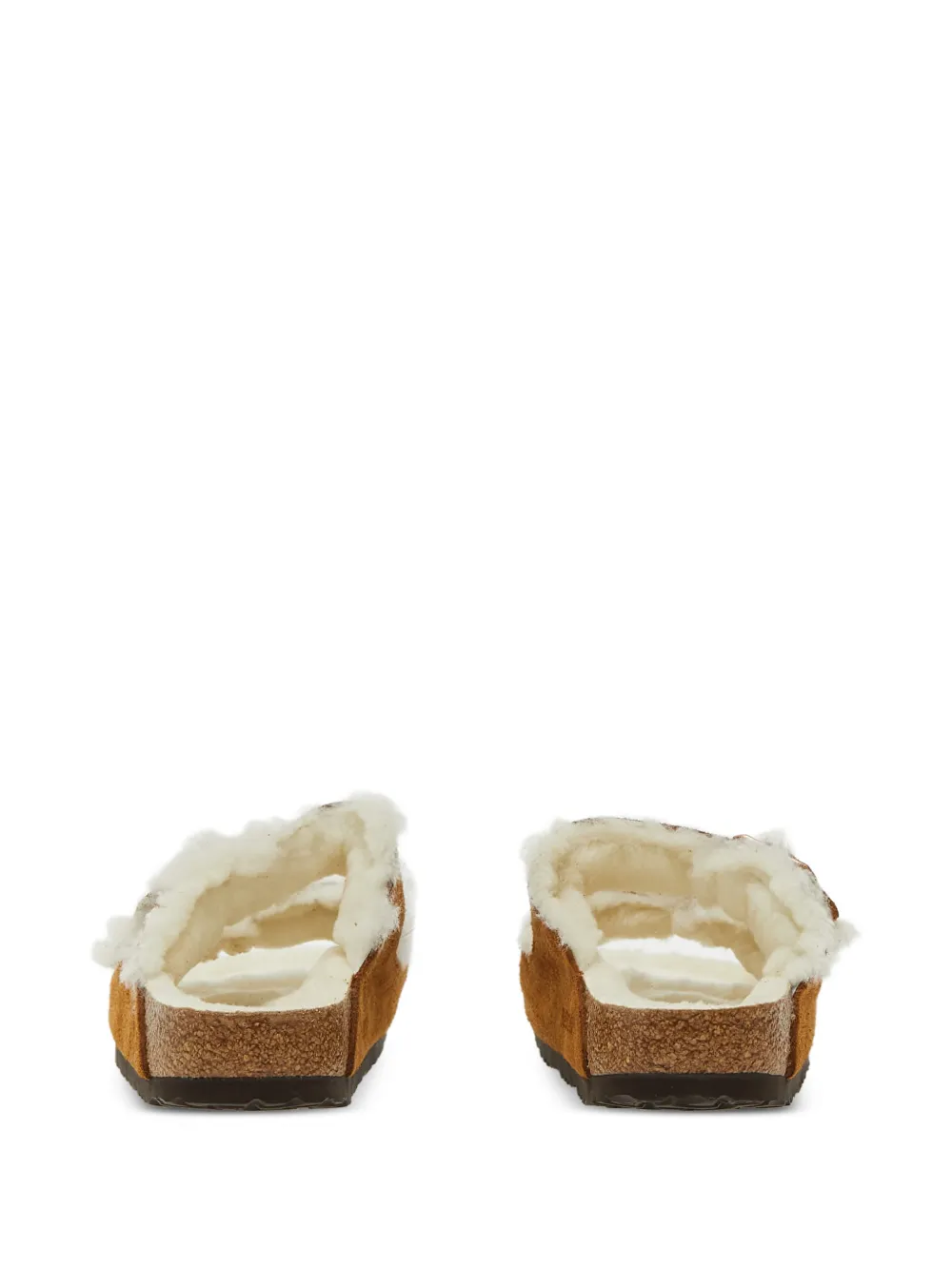 Birkenstock Arizona lammy sandalen Bruin