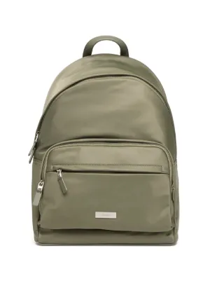 Prada logo-plaque Backpack | Green | FARFETCH