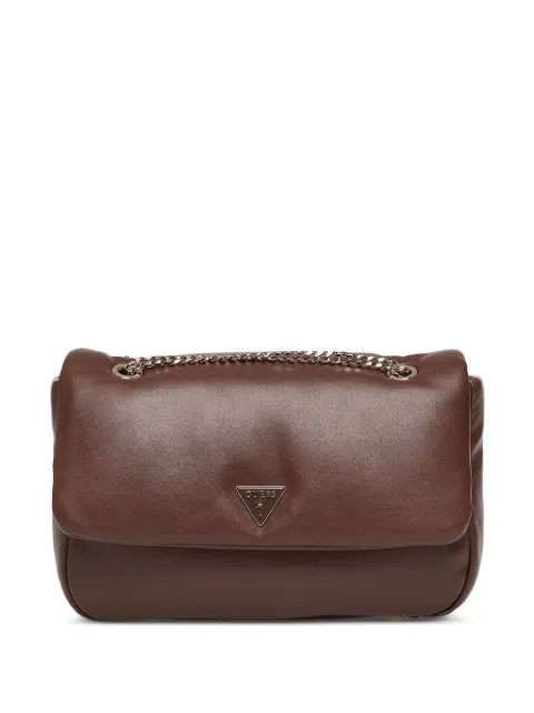 GUESS USA Sunetra padded logo-plaque shoulder bag