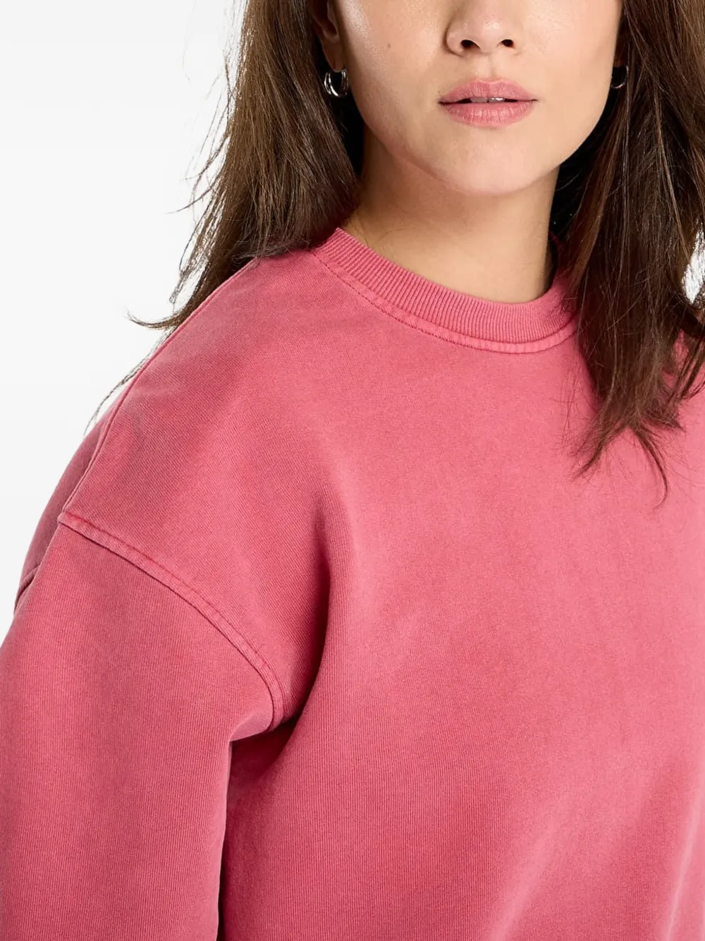 Samsoe & Samsoe Savan Drop-shoulder Sweatshirt In Pink