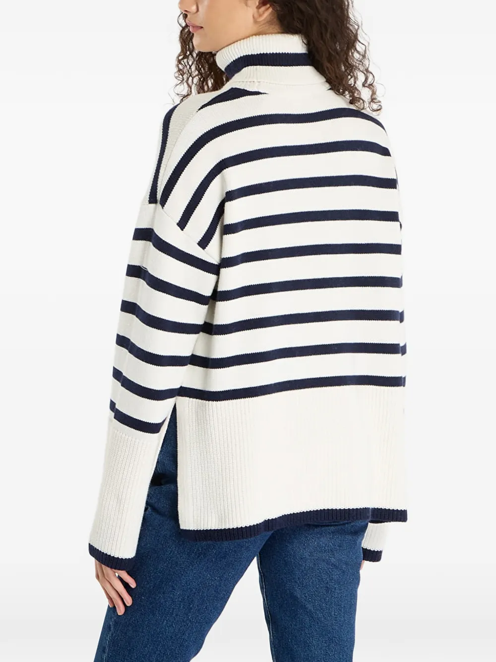 GUESS USA Gestreepte trui Wit