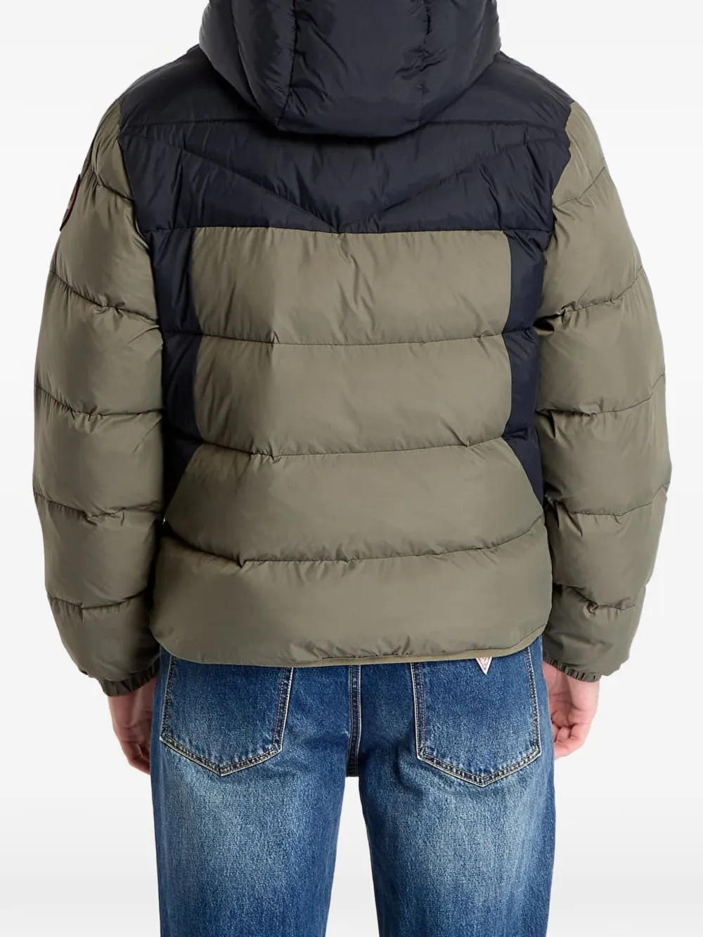 Napapijri Jack met colourblocking Groen