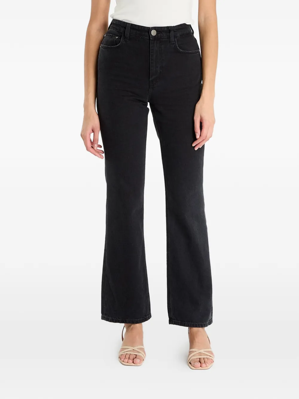 GUESS USA logo-patch jeans - Nero