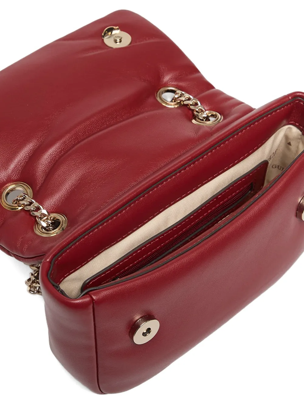 GUESS USA Sunetra schoudertas met logoplakkaat Rood