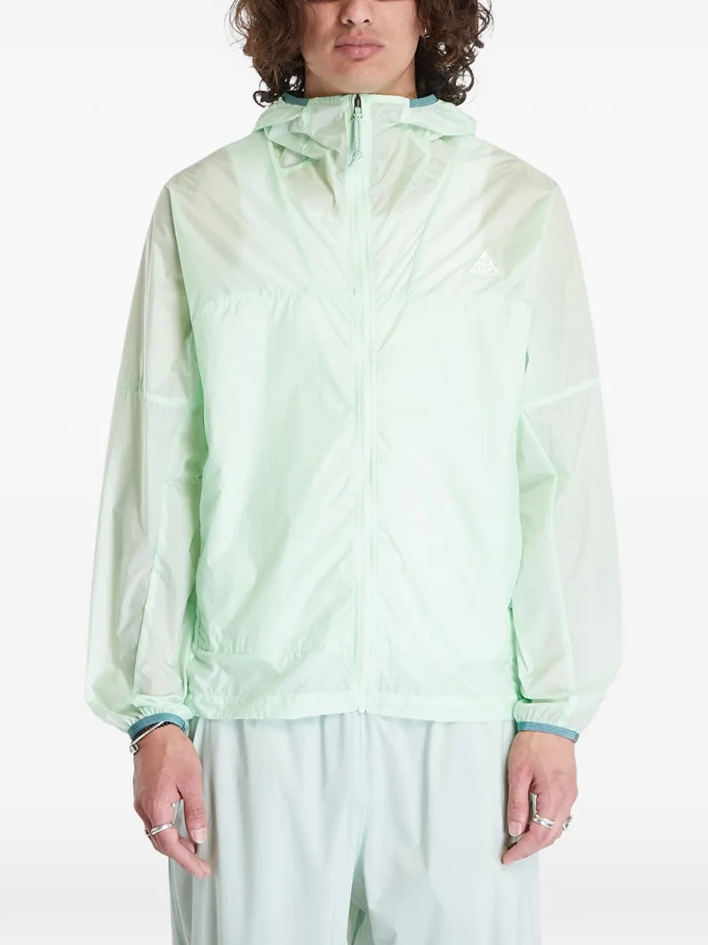 Nike ACG Cinder Cone Kapuzenjacke mit Reißverschluss - Grün