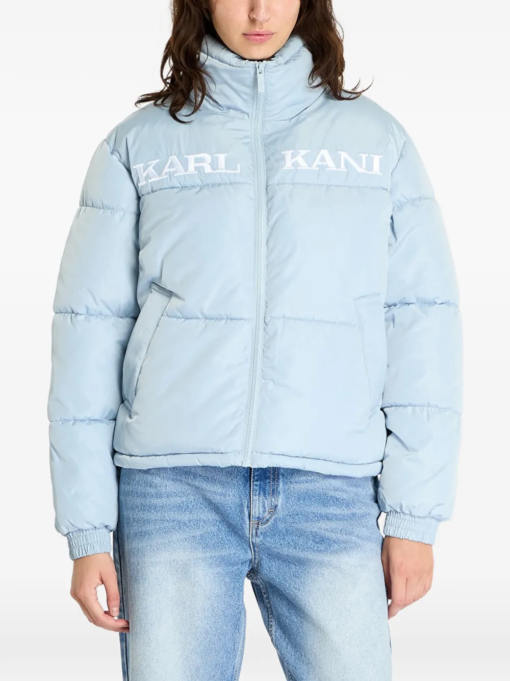 karl kani Piumino Retro Essential con ricamo - Blu