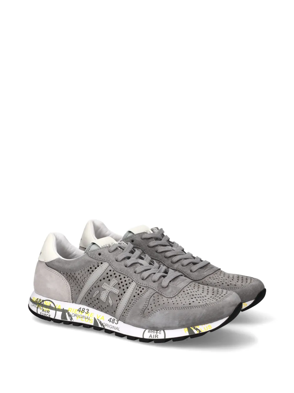 Premiata Eric perforated sneakers Grijs