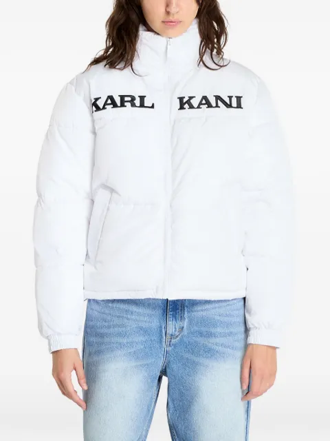 karl kani Retro Essential logo-embroidered puffer jacket