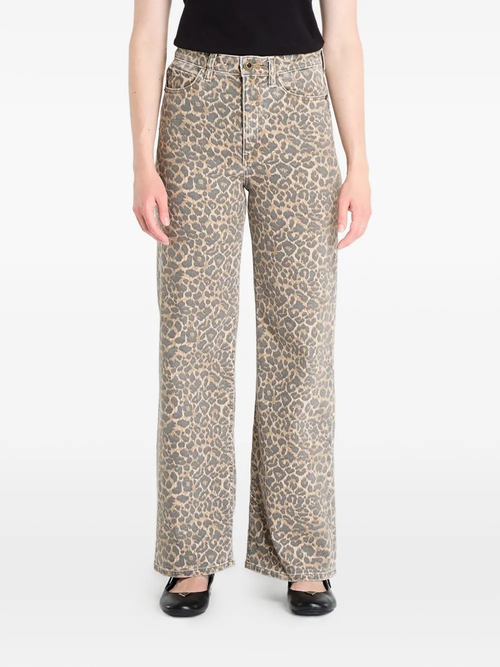 GUESS USA leopard-print jeans - Toni neutri
