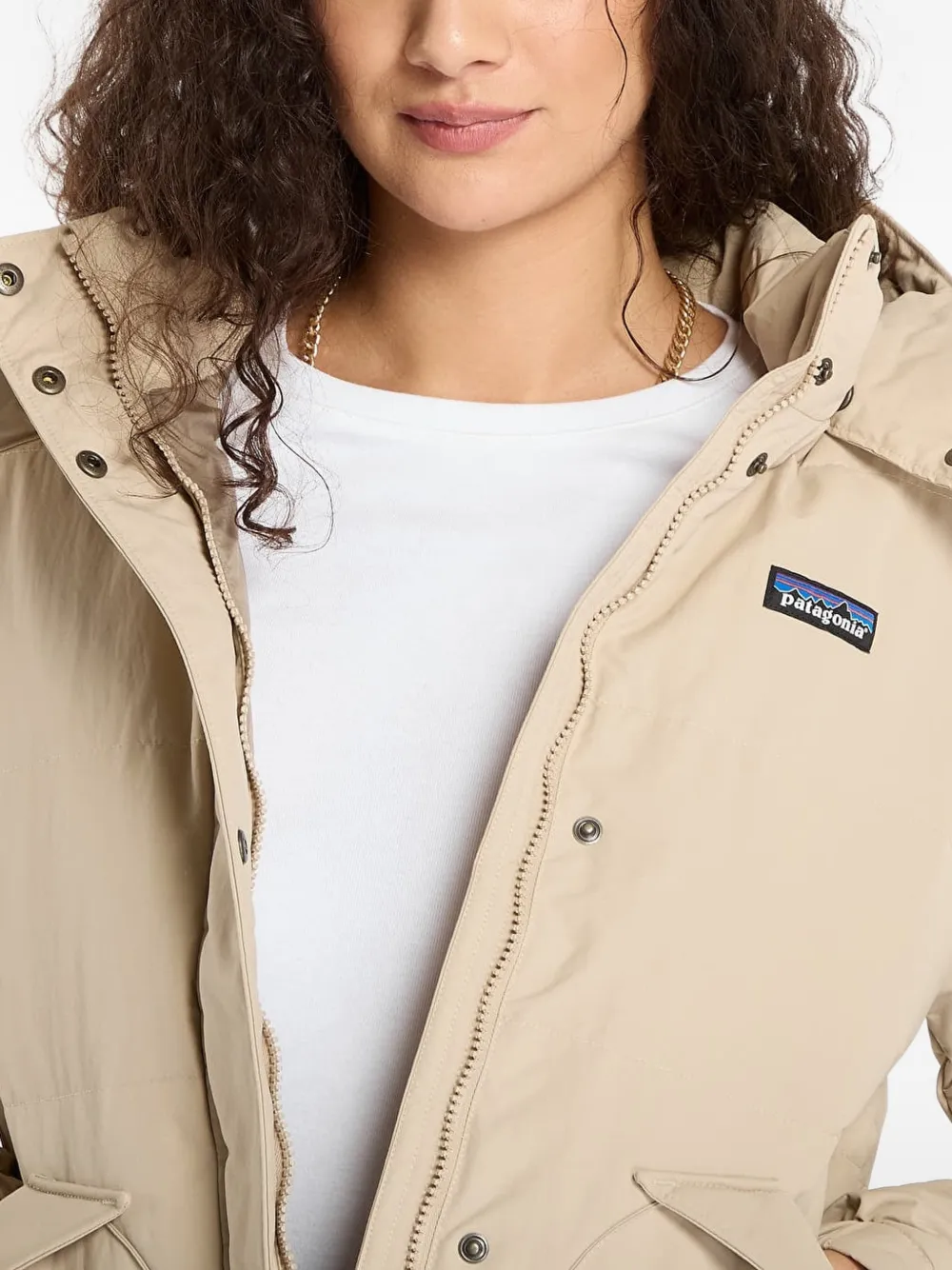 Patagonia Jack met capuchon Beige