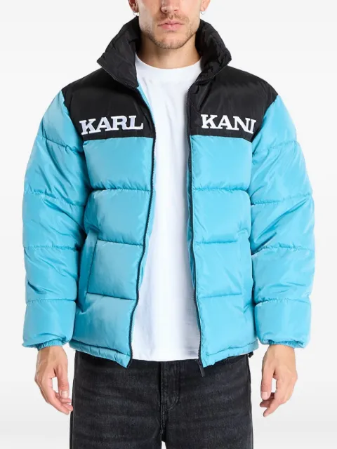 karl kani logo-print padded jacket