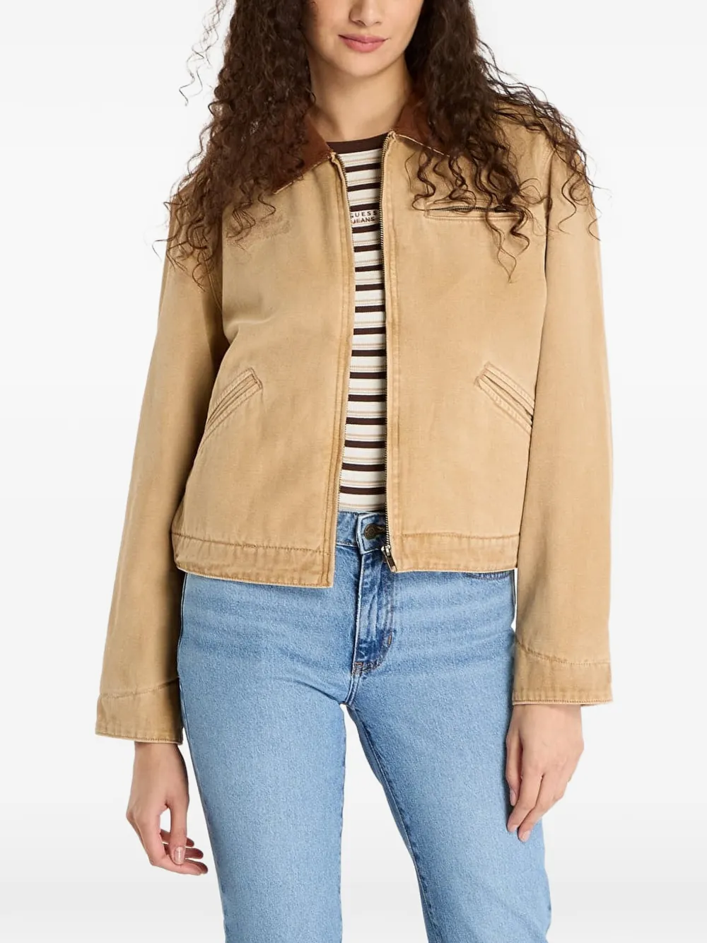 GUESS USA Giacca a coste - Toni neutri