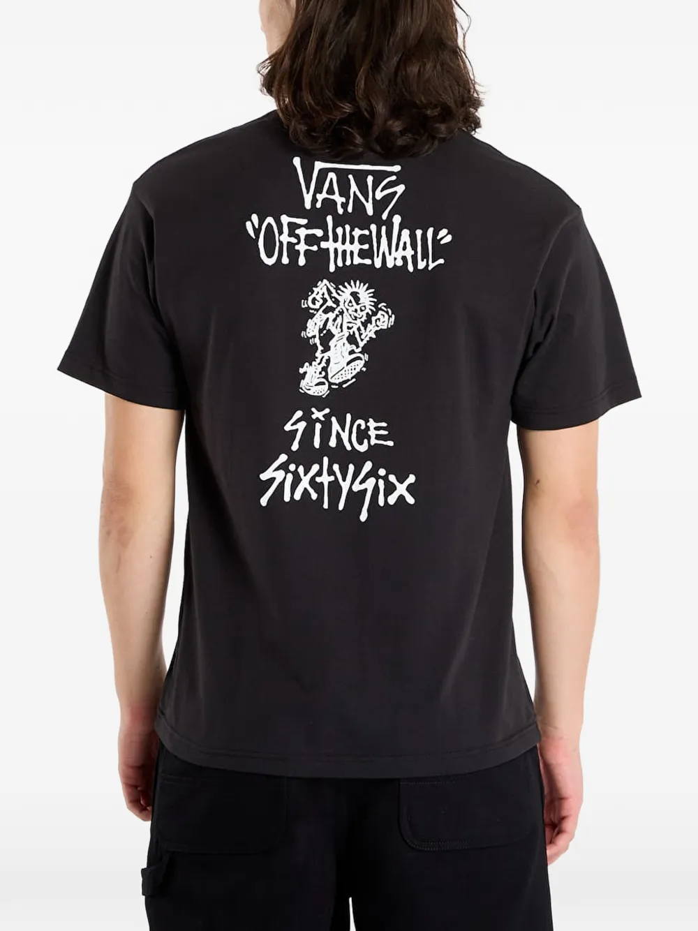 Vans T-shirt met grafische print Zwart