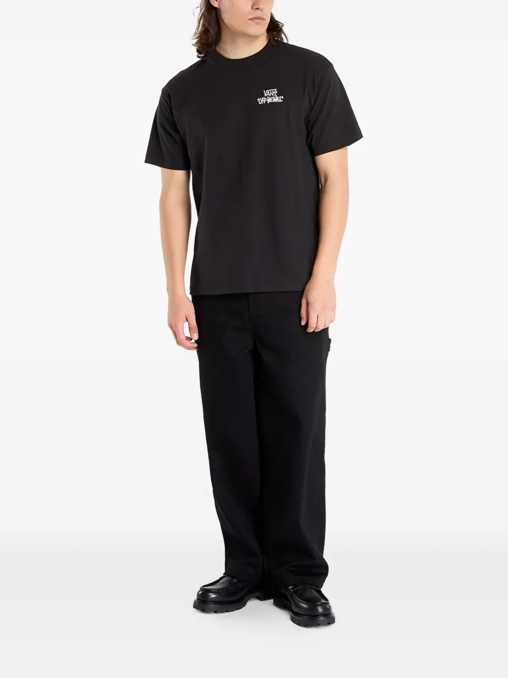 Vans T-shirt met grafische print Zwart