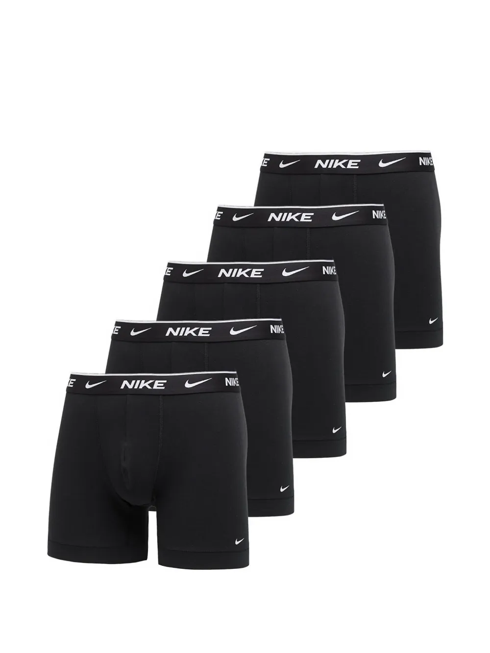 Nike logo-waistband boxer briefs (pack of five) - Nero