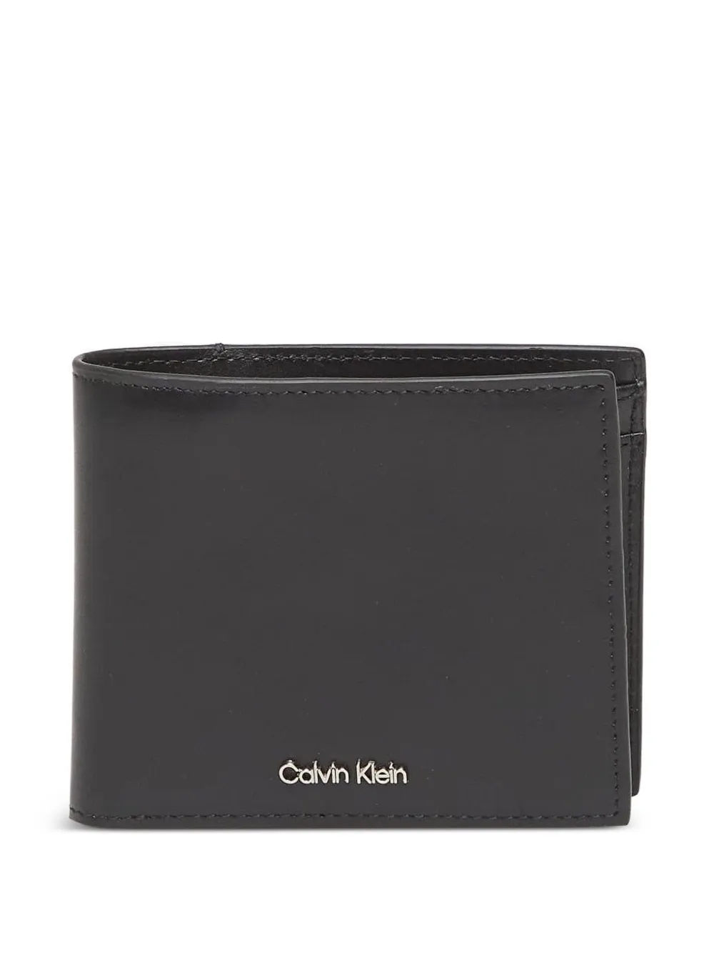 Calvin Klein Portafoglio bi-fold con applicazione - Nero