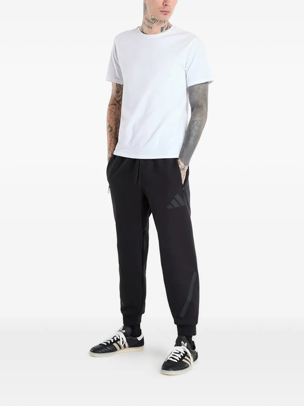 adidas Z.N.E trainingsbroek met logoprint Zwart