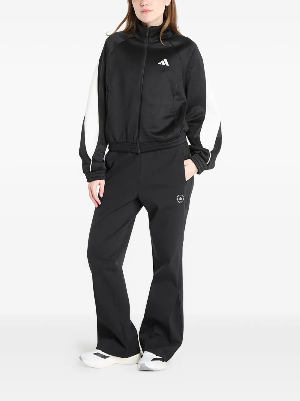 adidas Stadium sweater met rits en logoprint Zwart