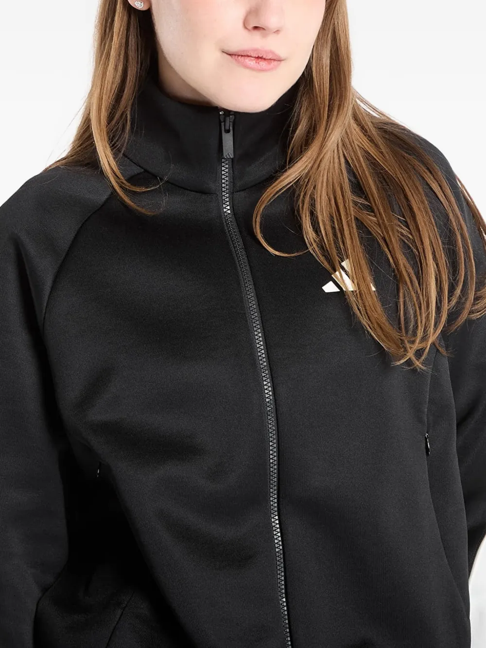 adidas Stadium sweater met rits en logoprint Zwart