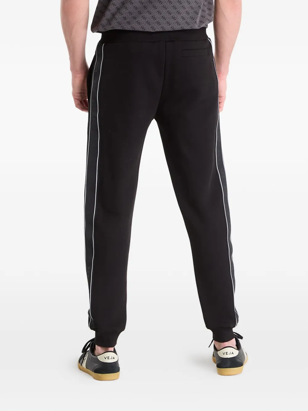 GUESS USA Jogger trainingsbroek met zijstreep Zwart