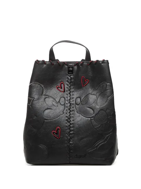 Desigual x Mickey Mouse heart-embroidered backpack