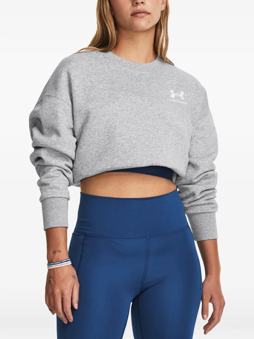 Under Armour Essential logo-print cotton sweatshirt