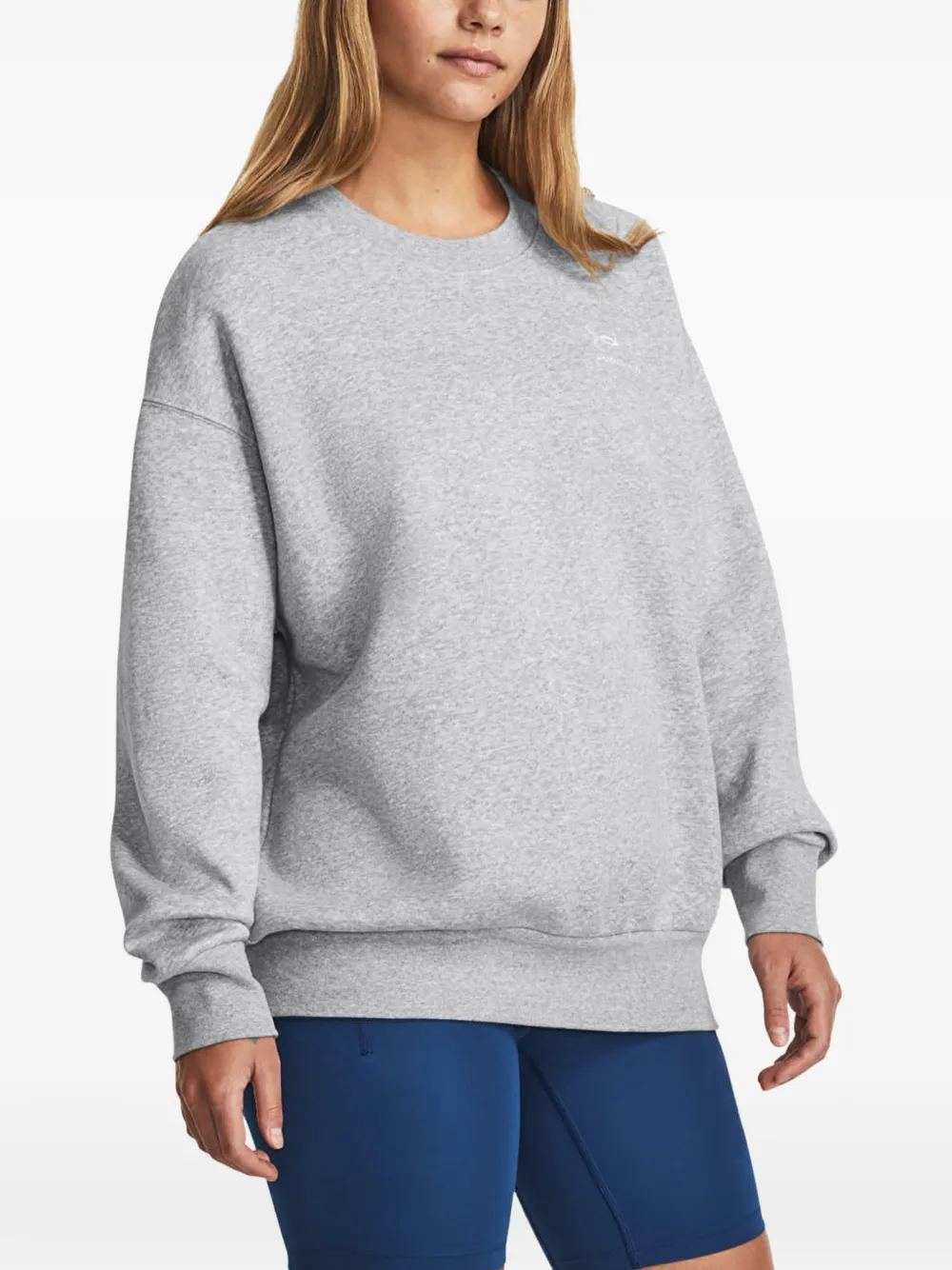 Under Armour Essential katoenen sweater met logoprint Grijs