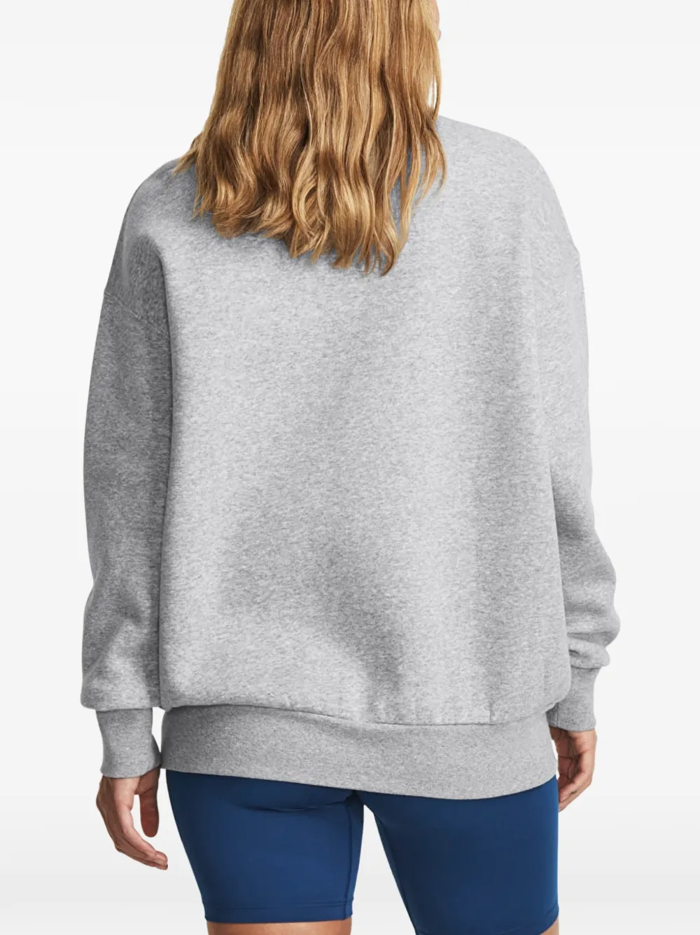 Under Armour Essential katoenen sweater met logoprint Grijs