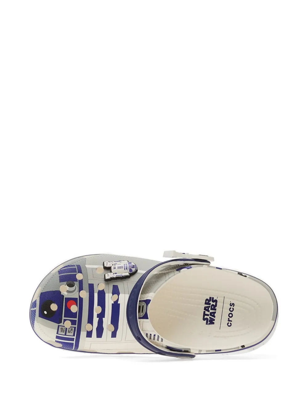 Crocs x Star Wars R2D2 Classic slingback klompen met grafische print Beige