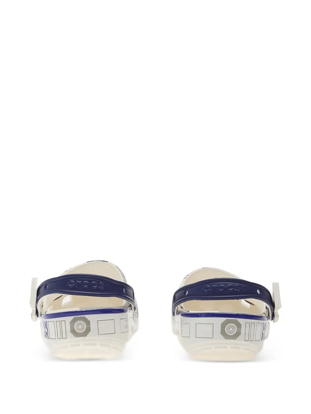 Crocs x Star Wars R2D2 Classic slingback klompen met grafische print Beige