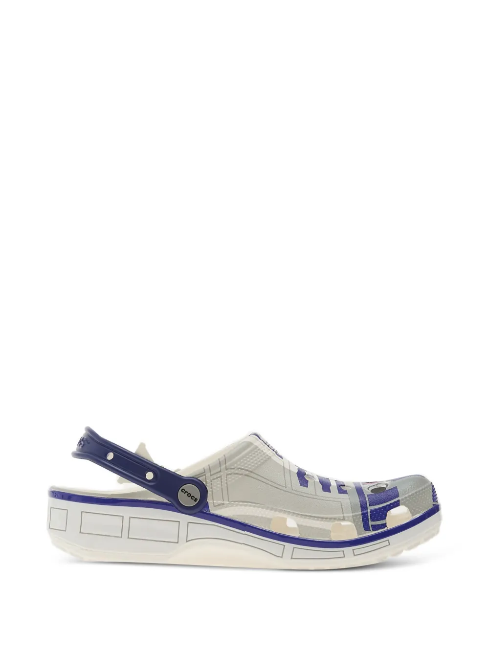 Crocs x Star Wars R2D2 Classic slingback klompen met grafische print Beige