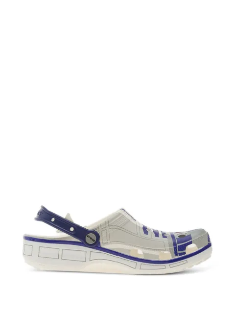 Crocs X 스타워즈 R2D2 클래식 그래픽 프린트 슬링백 클로그