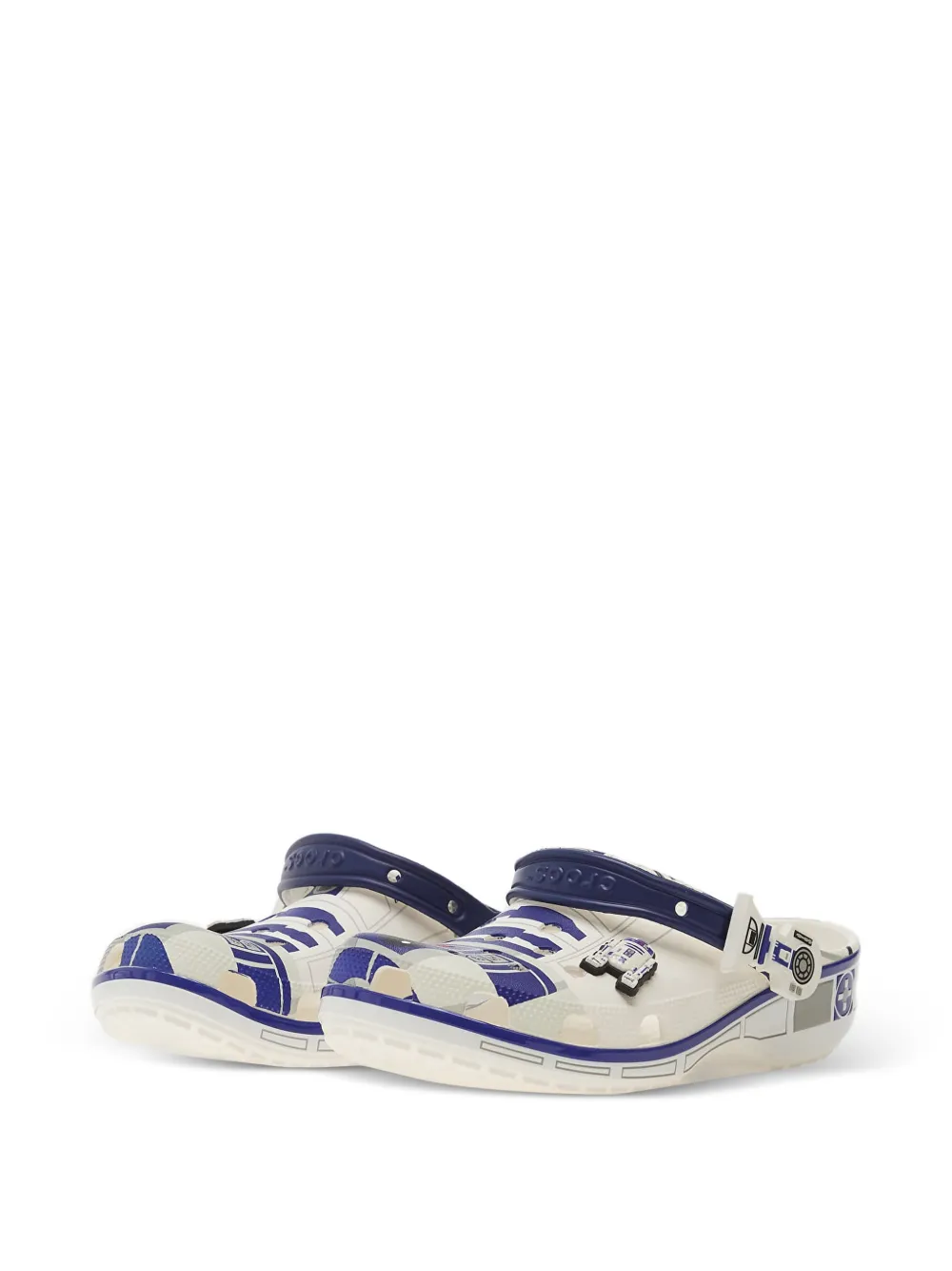 Crocs x Star Wars R2D2 Classic slingback klompen met grafische print Beige