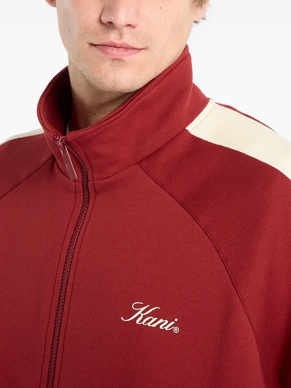 karl kani Sweater met rits Rood