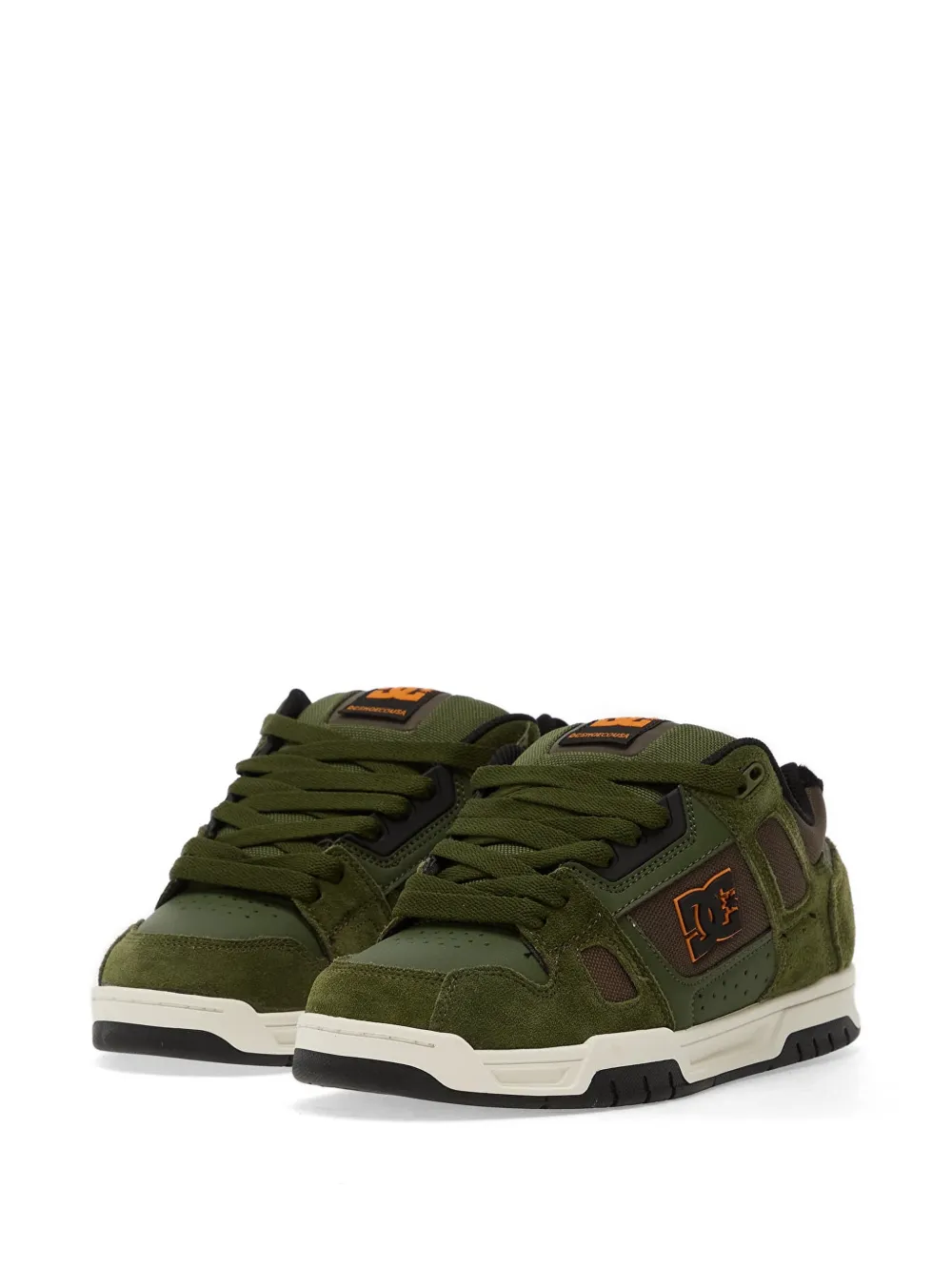DC Shoes Sneakers met suède vlakken Groen