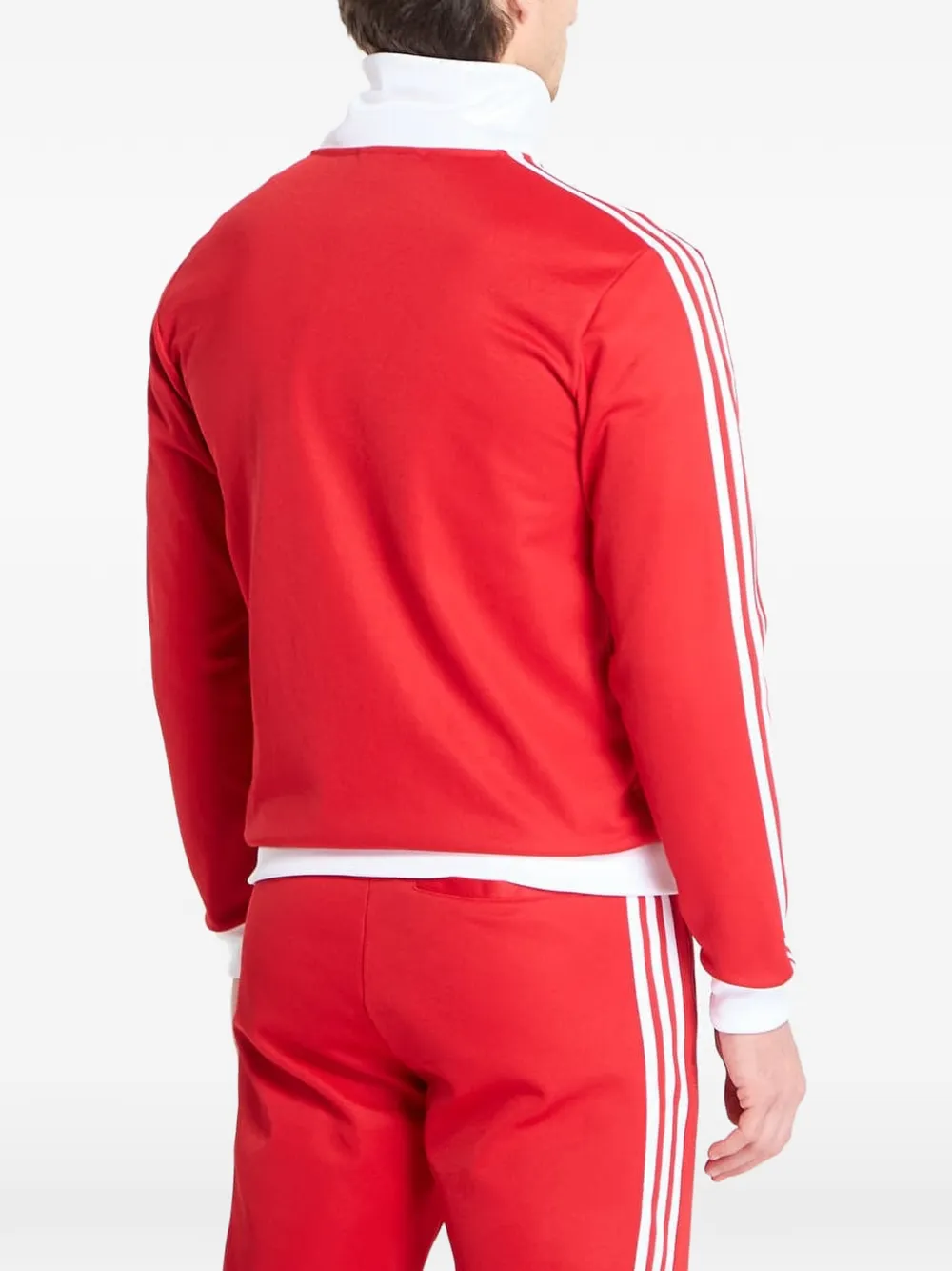 adidas Gestreepte sweater Rood