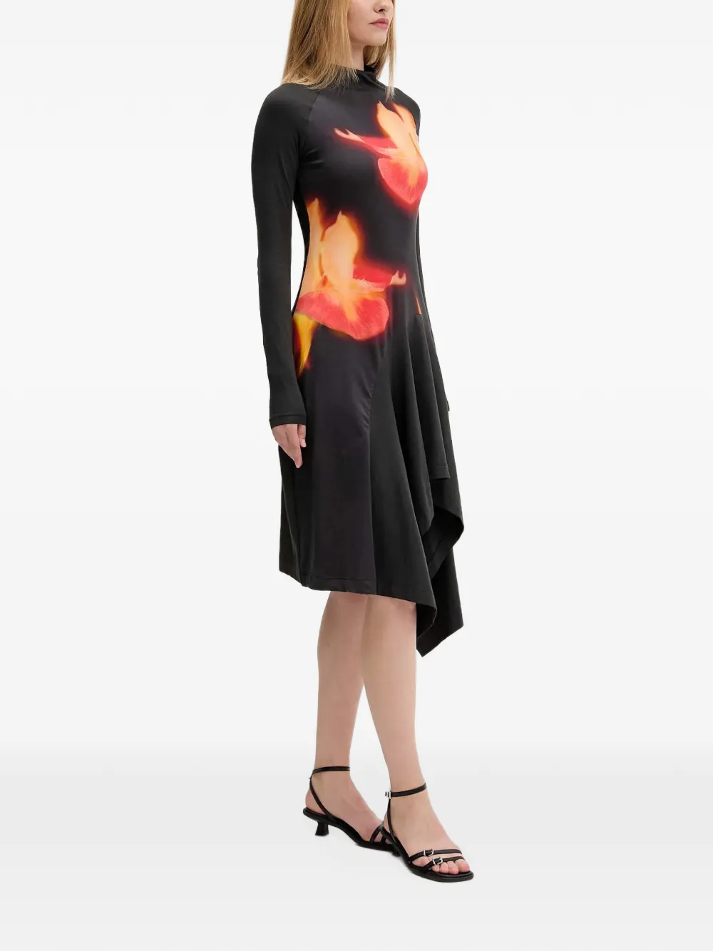 Desigual Jurk met bloemenprint Zwart