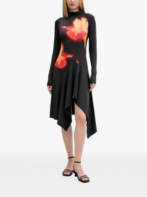 Desigual floral-print asymmetric dress