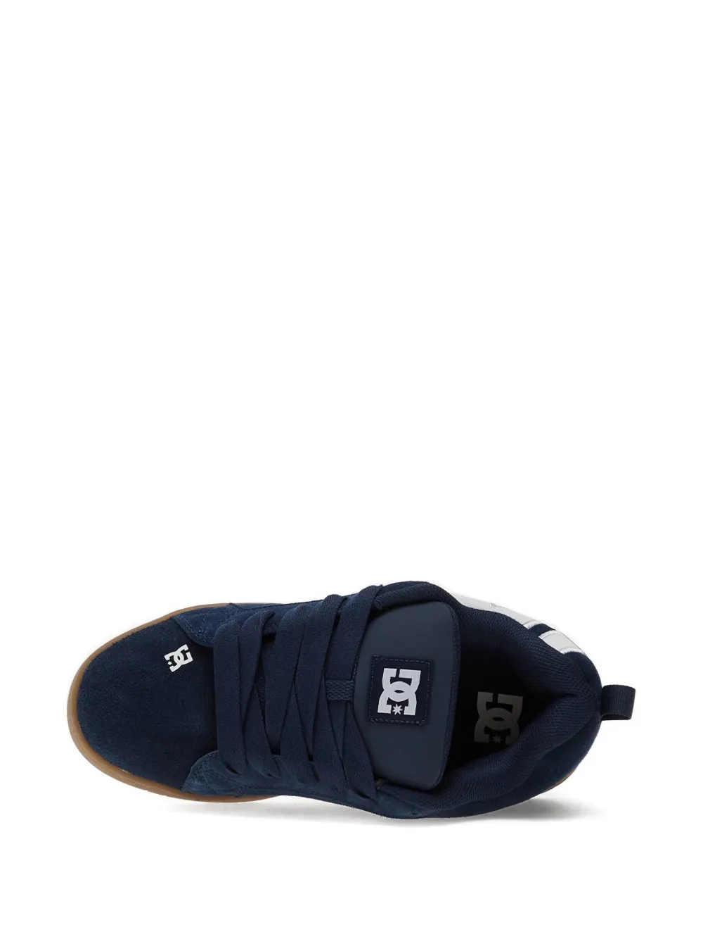DC Shoes Court Graffik logopatch suède sneakers Blauw