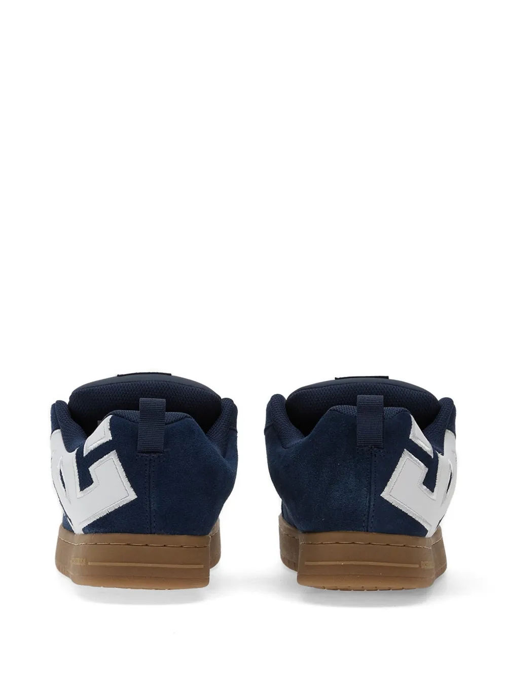 DC Shoes Court Graffik logopatch suède sneakers Blauw