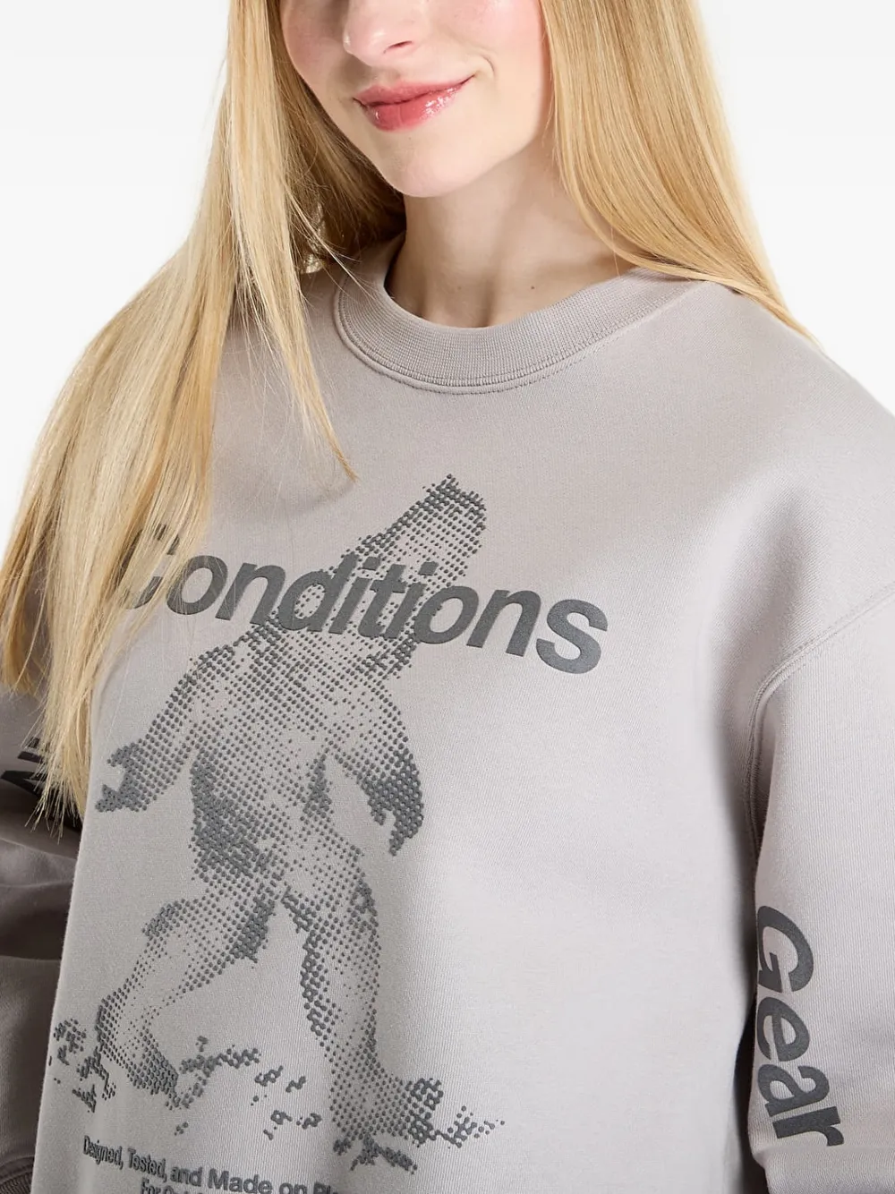Nike Sweater met print Grijs