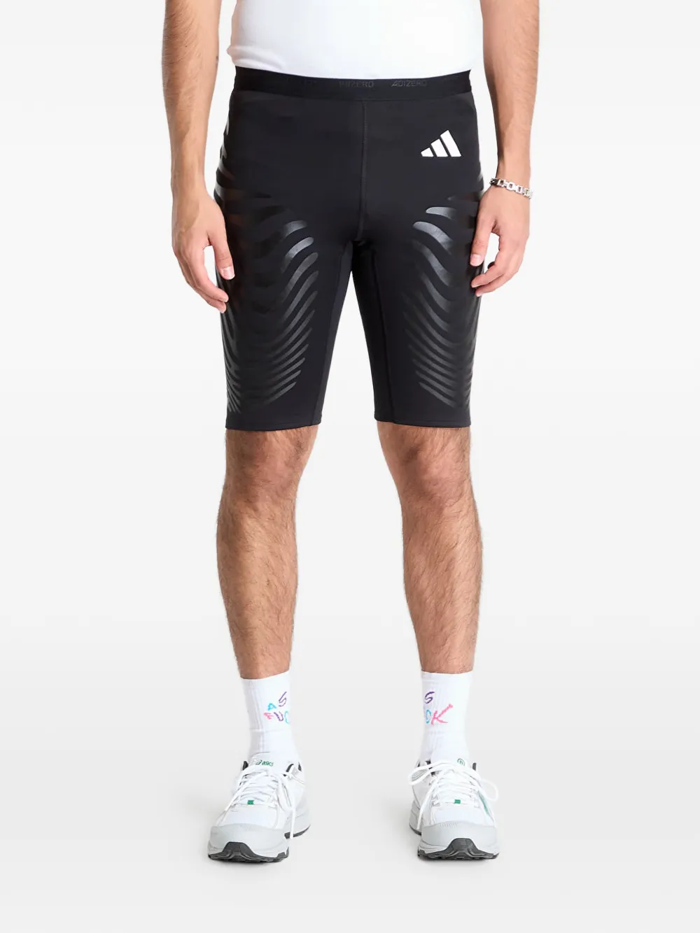 adidas Adizero shorts met print Zwart